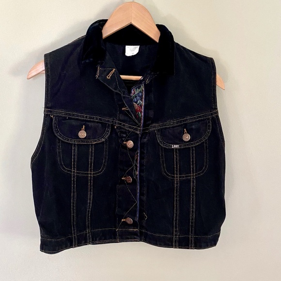 Lee Jackets & Blazers - LEE Black Denim Vest Medium